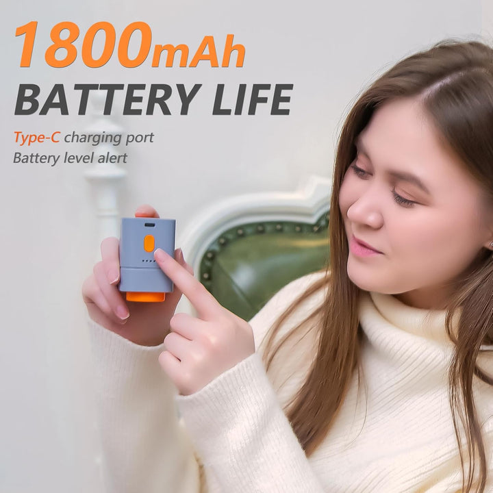 Kabellose tragbare Vakuumpumpe für Vakuumbeutel – 4500 PA Saugkraft, 25W, 1800mAh Akku, USB-C Ladung