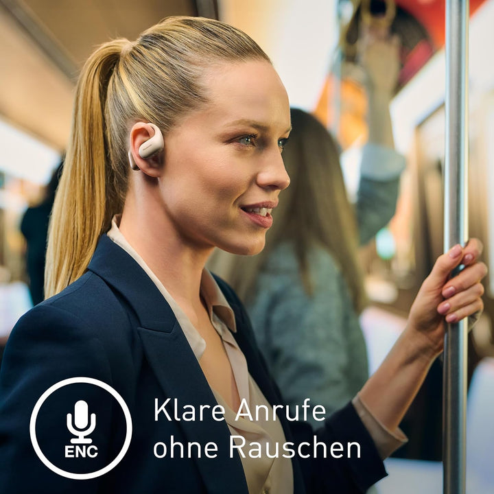 Panasonic RB-F10DE-C Open-Ear Wireless Kopfhörer, Bluetooth Kopfhörer mit ENC Mikrofon, 25 Std. Wied