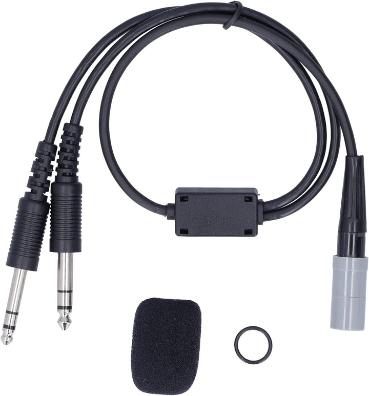 PUSOKEI Aviation Headset Adapter GA Headset auf Helikopter Adapter 58cm/22.8in Kabellänge Helikopter