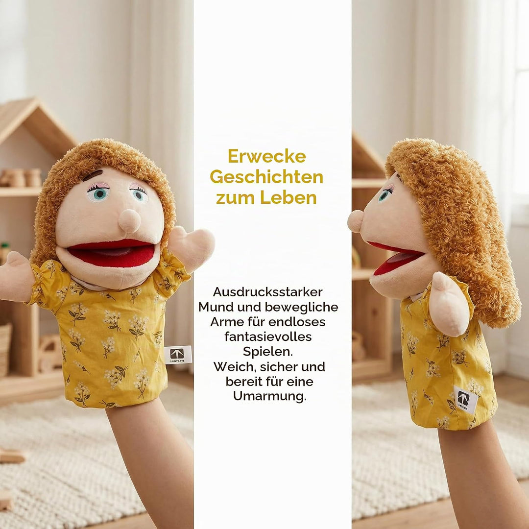 Familie Handpuppen für Kinder, beinhaltet Opa, Oma, Papa, Mama, Tochter, Sohn mit beweglichen offene