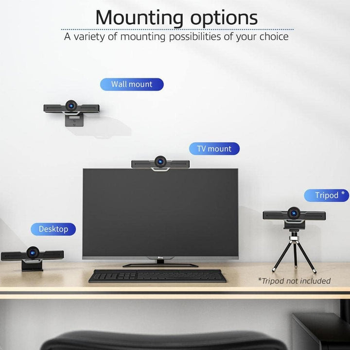 ACT Professionelle Konferenzkamera, Full HD Webcam 1080P Bild Sony CMOS Sensor, Zoom, Teams, Google