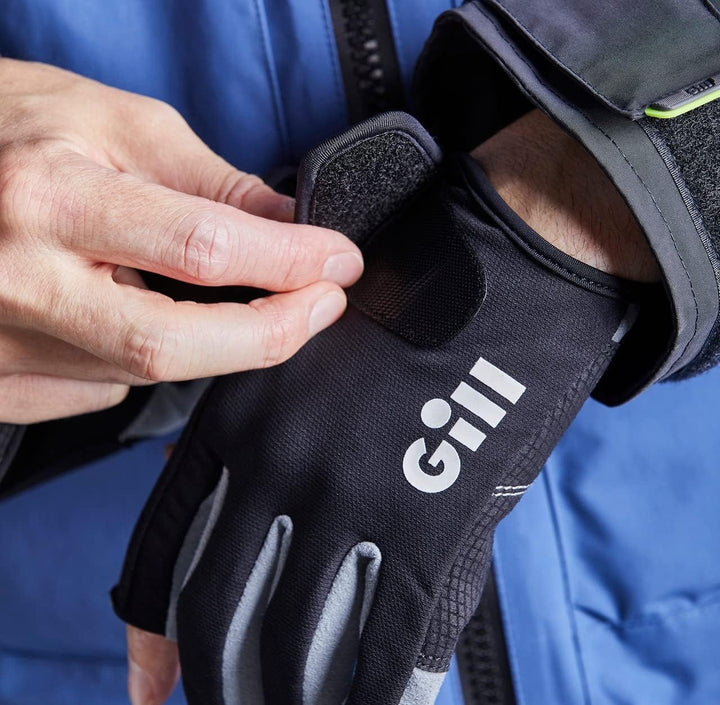 Gill Junior Deckhand Long Finger Sailing Gloves 2022 - Black Child, Child
