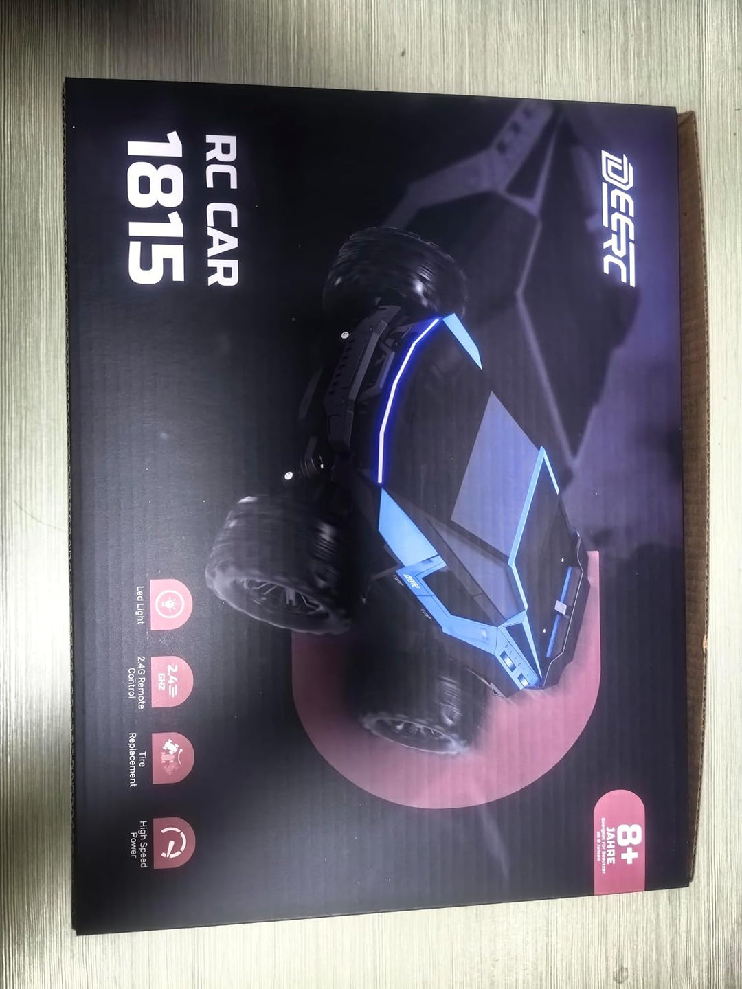 DEERC 1:18 RC Auto 40KM/H, Schnelles ferngesteuertes Drift &amp; Rennfahrzeug, 2,4GHz wasserdichtes Offr