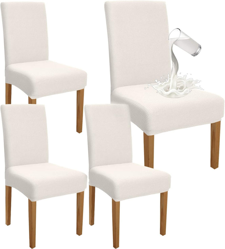 Granbest Premium Wasserdicht Esszimmer Stuhl Abdeckungen Satz Von 4, Stretch Hohen Zurück Stuhlhusse