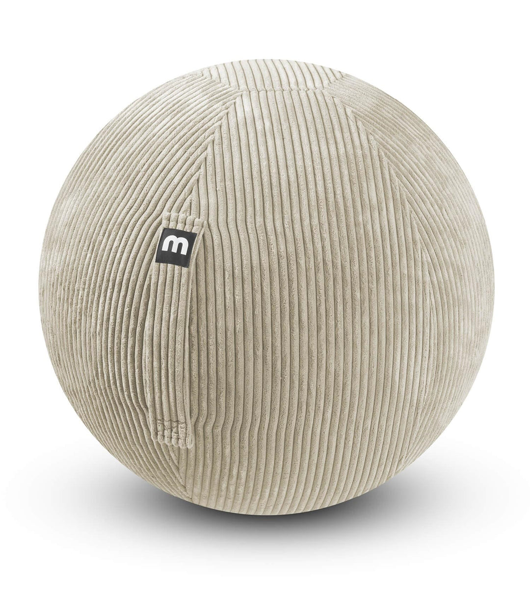 mokebo® Stoff Sitzball Büro ergonomisch 'Der Sportliche', Gymnastikball mit Pumpe, Pezziball oder Ho