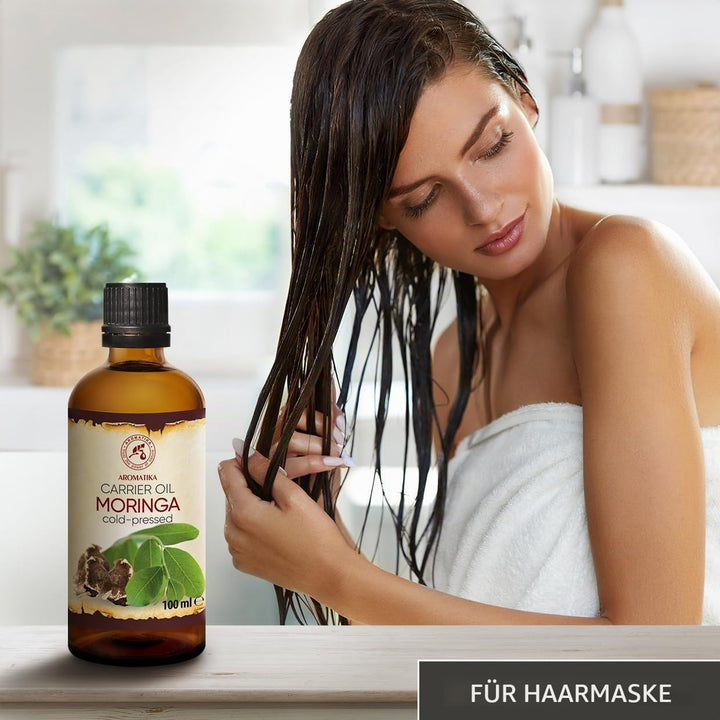 Moringa Öl 100 ml - Moringa Oleifera - Moringa Samen Öl - Kaltgepresst - Trägeröl - Pflegeöl - Morin