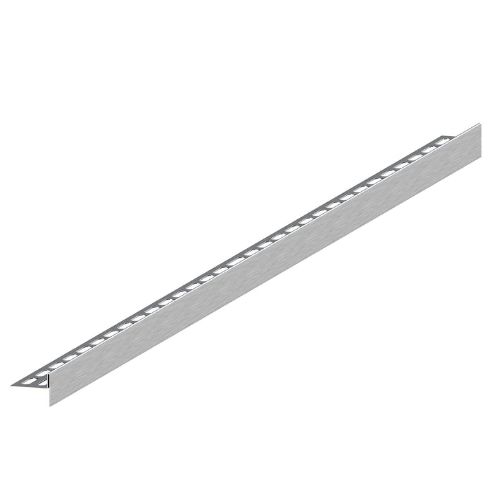 Aquabad Edelstahl Gefälleprofil Clive für begehbare Dusche 120cm, gerade, Kantenhöhe 14mm 120cm x 12