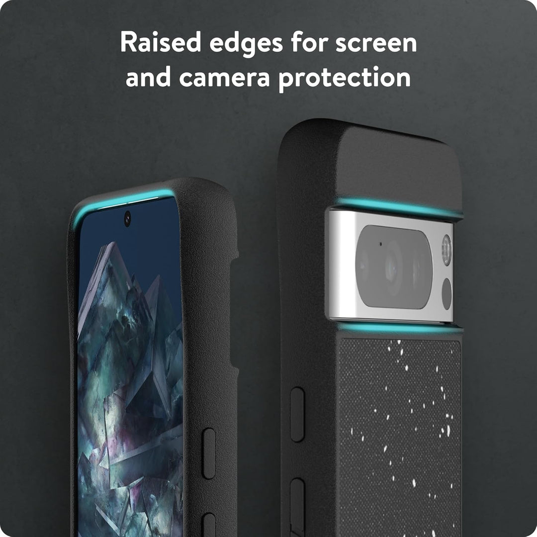 Mous Hülle für Google Pixel 8 Pro MagSafe Kompatibel Case - Limitless 5.0 - Gesprenkelter schwarzer