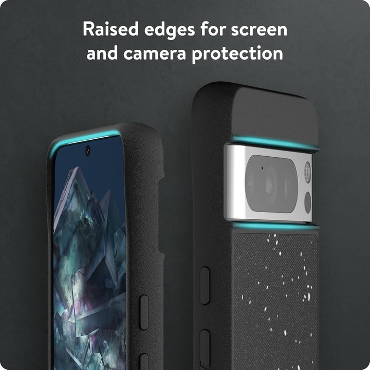 Mous Hülle für Google Pixel 8 Pro MagSafe Kompatibel Case - Limitless 5.0 - Gesprenkelter schwarzer