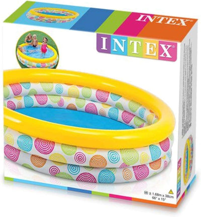 Intex Pool mit 3 Ringen, Mehrfarbig, 168 x 38 cm