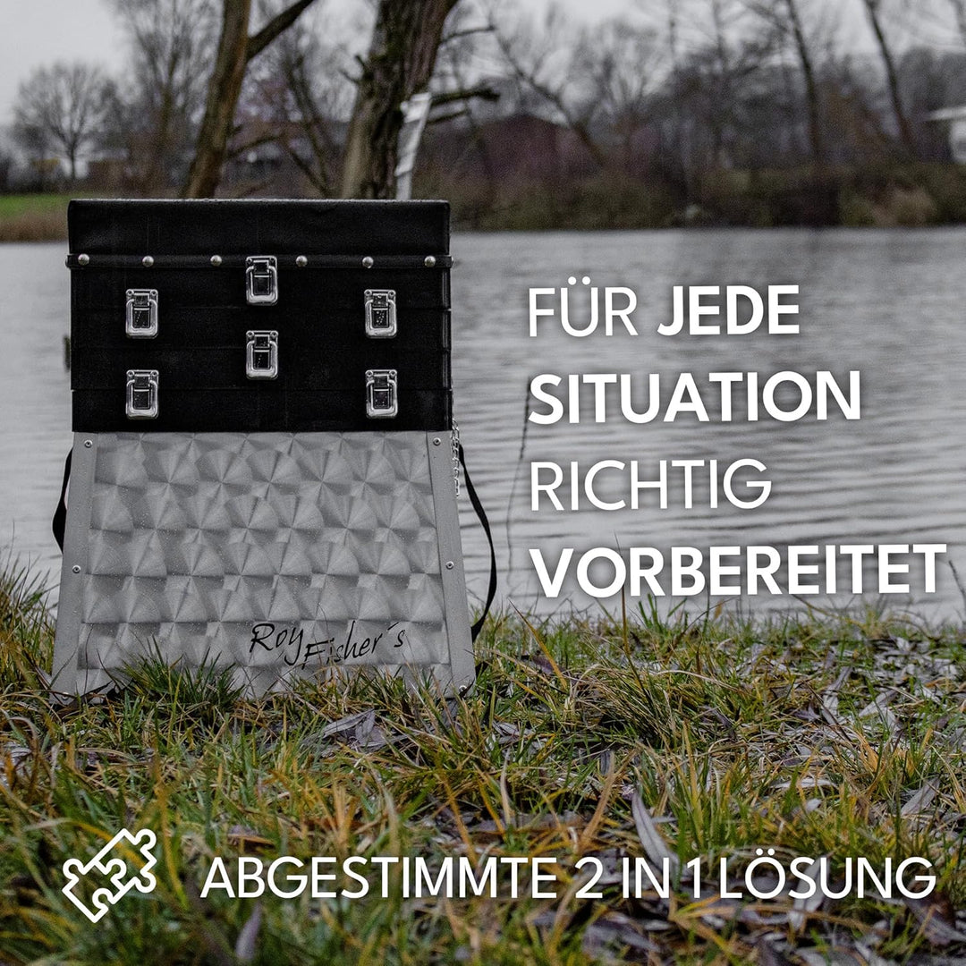 Roy Fishers Sitzkiepe - 4 Laden mit Tragegurt 4-ladig, 4-ladig