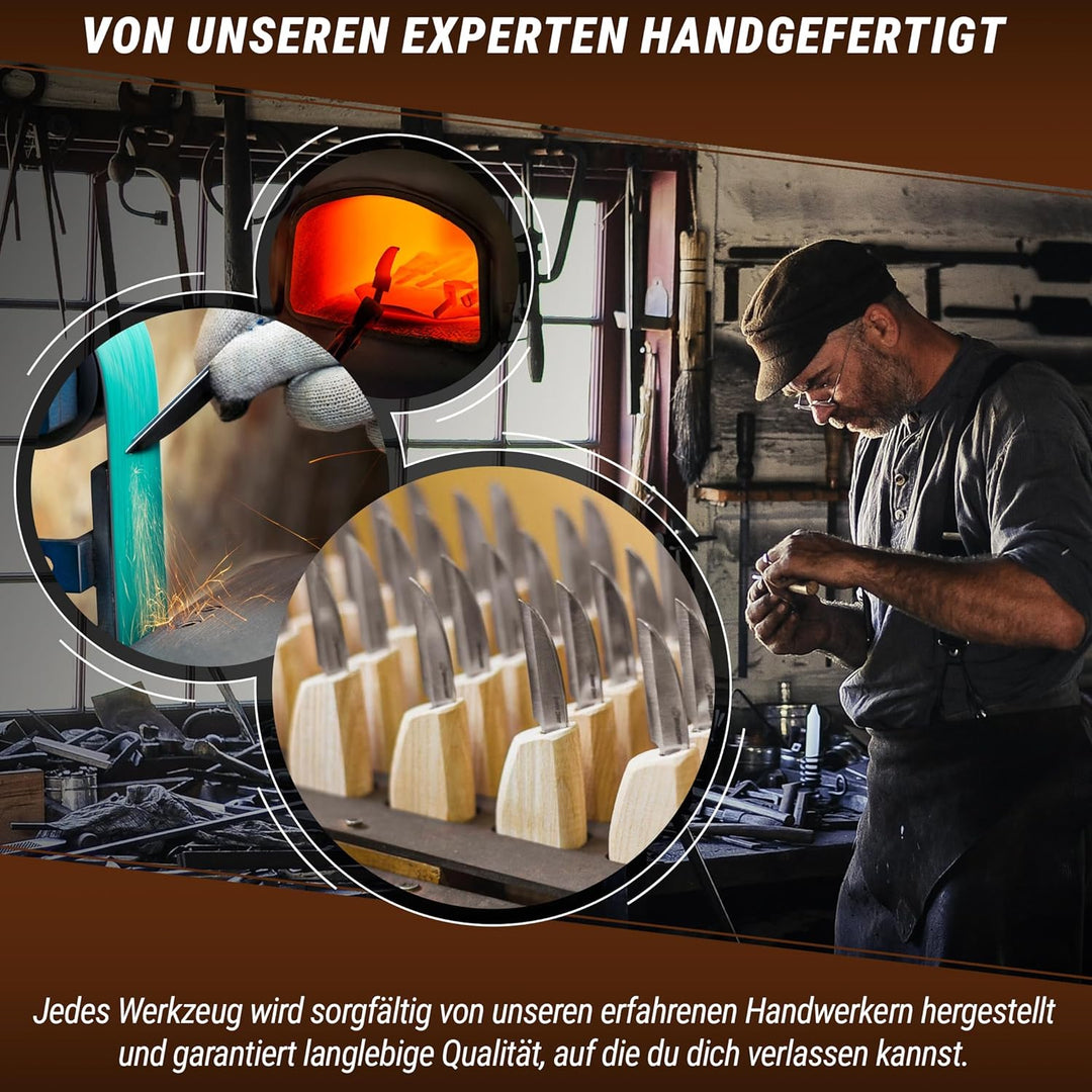 BeaverCraft, Holzschnitz-Set für die Anfänger – Hobby DIY Schnitzset für Erwachsene und Jugendliche