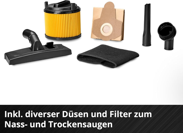 Einhell Akku-Nass-Trockensauger TE-VC 36/30 Li S-Solo Power X-Change (Li-Ion, 36 V, ECO/BOOST-Mode,