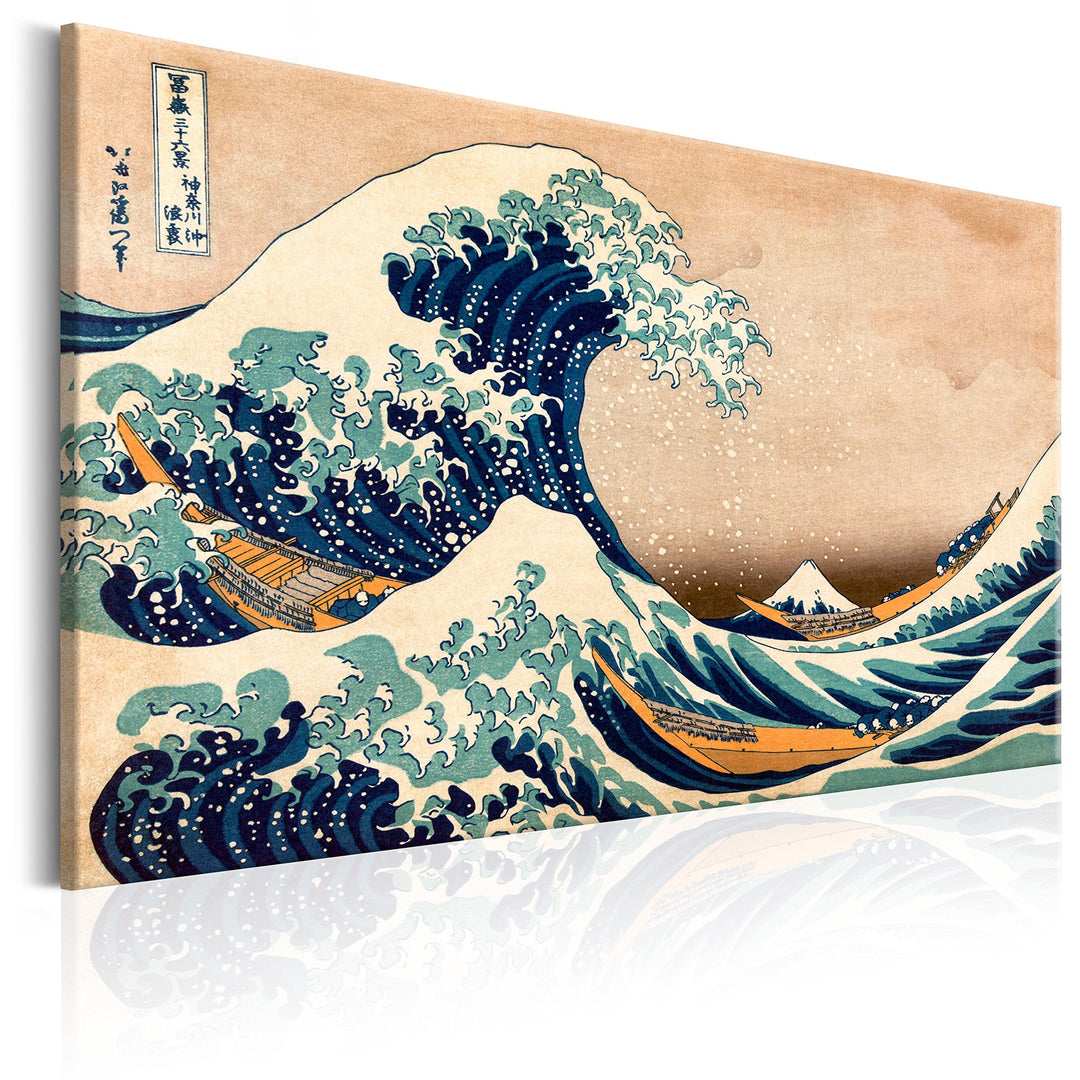 murando - Bilder die grosse Welle vor Kanagawa 120x80 cm Vlies Leinwandbild 1 tlg Kunstdruck modern