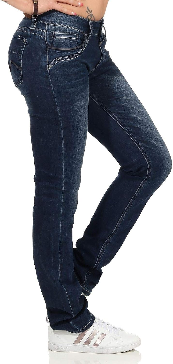 Timezone Damen Slim Tahilatz Jeans 28W / 30L Blau (Blue Royal Wash 3065), 28W / 30L Blau (Blue Royal