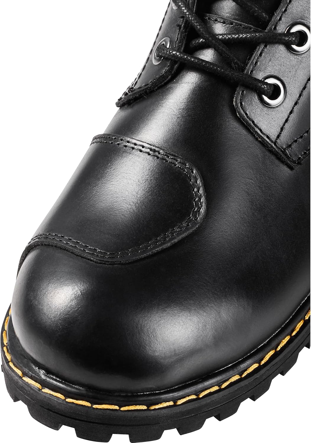 Spirit Motors Charly Redwood WP Motorradschnürstiefel – Wasserdicht – Rindsleder 43 EU Schwarz, 43 E