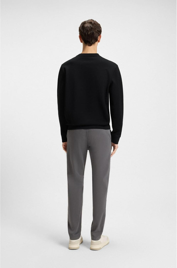 BOSS Herren Westart Relaxed-Fit Sweatshirt aus Baumwolle mit Logo-Aufnäher XS Black1, XS Black1