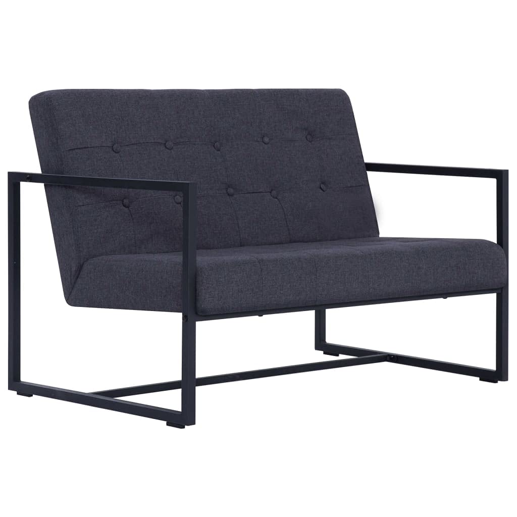 vidaXL Sofa mit Armlehnen Sessel Loungesofa Polstersofa Stoffsofa Couch Sofagarnitur Couchgarnitur S