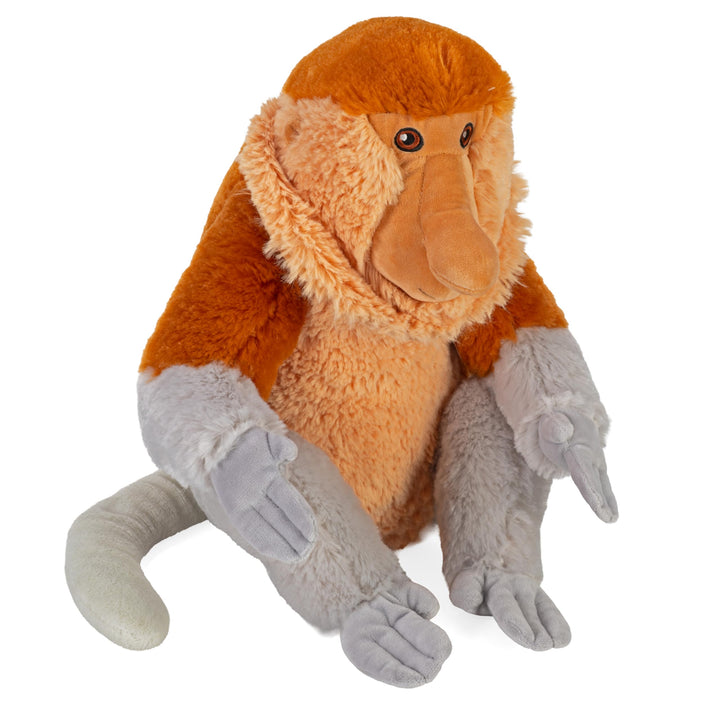 Wild Republic Cuddlekins Eco Nasenaffe, Stofftier, 30 cm, Plüschtier, Füllung aus recycelten Wasserf