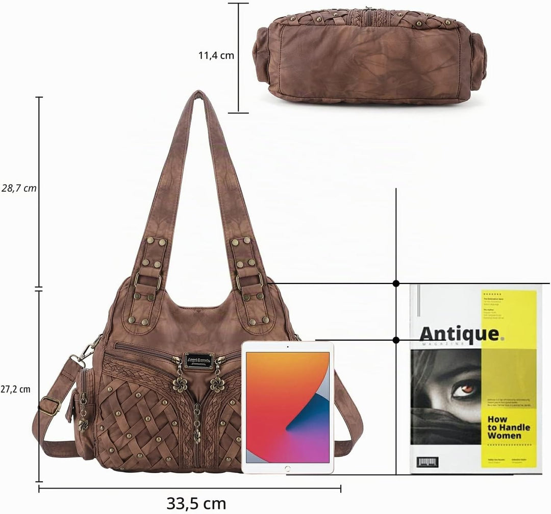 Angel Barcelo Geldbörsen und Handtaschen für Damen, Tragetasche, Schultertasche, Hobo-Taschen, modis