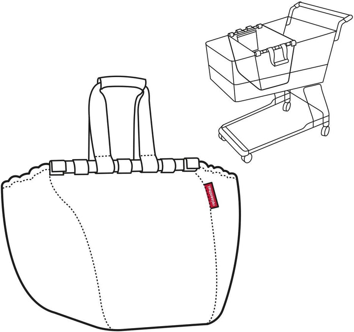 reisenthel easyshoppingbag Vielseitiger Shopper Im praktischen Design zum Zusammenrollen, Farbe:rot,