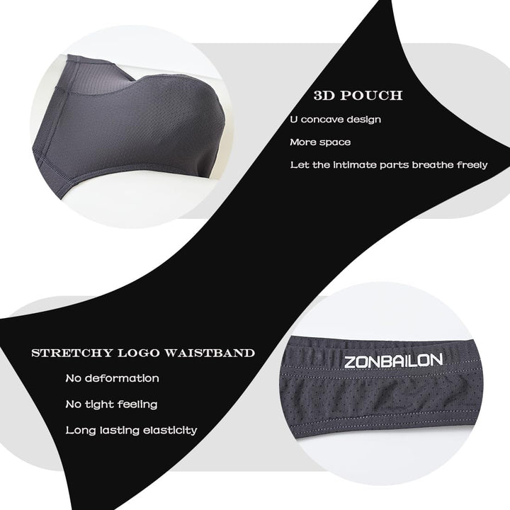 Herren String Tanga with Beutel Sexy Unterwäsche für Mann Thong Herren-Strings Dunkelgrauschwarz L,