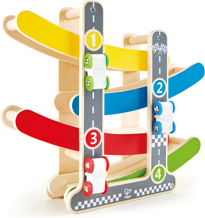 Hape E0438 - Flickflack-Rennbahn, Holzspielzeug