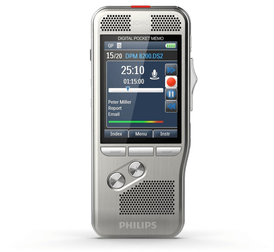 Philips Pocket Memo Diktiergerät DPM8000 ohne Software ohne Software traditioneller Schiebeschalter,