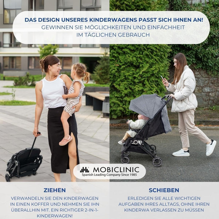 Mobiclinic® kids, Kinderwagen, Ultra-kompakt, Trip, 5-punkt-gurt, Lenker, Korb, Europäische marke, 0