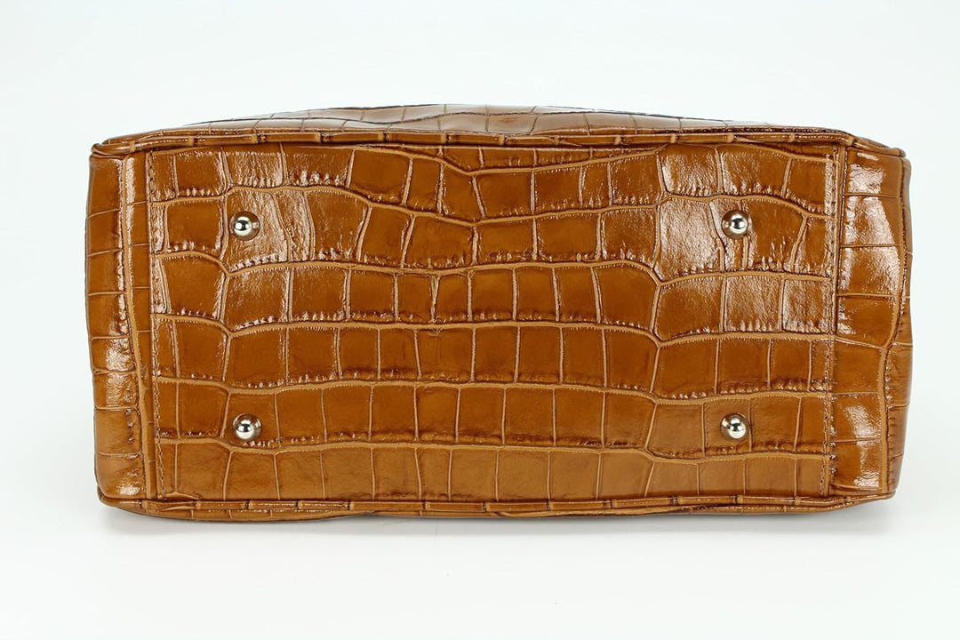 Belli Echt Leder Handtasche italienische Damen Ledertasche Umhängetasche Henkeltasche in Glattleder,