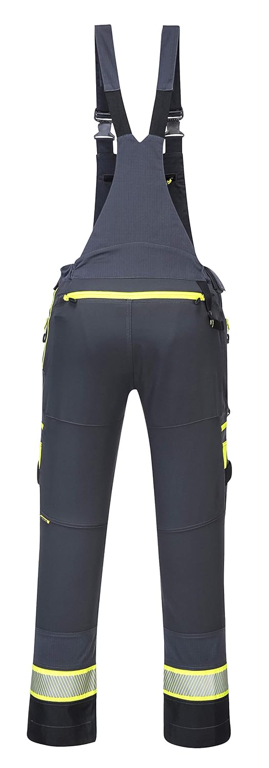 Portwest DX4 Latzhose, Grösse: L, Farbe: Metal Grau, DX441MGRL Metallgrau L, L Metal Grey