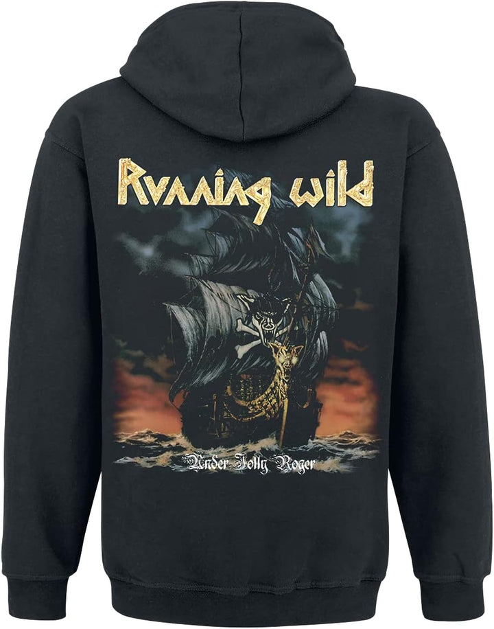 Running Wild Under Jolly Roger (Album) Männer Kapuzenpullover schwarz M