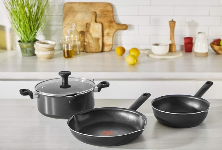 Tefal 28 cm grosse Wokpfanne, 6 bis 8 Personen, keine Induktion, Antihaftbeschichtung, widerstandsfä