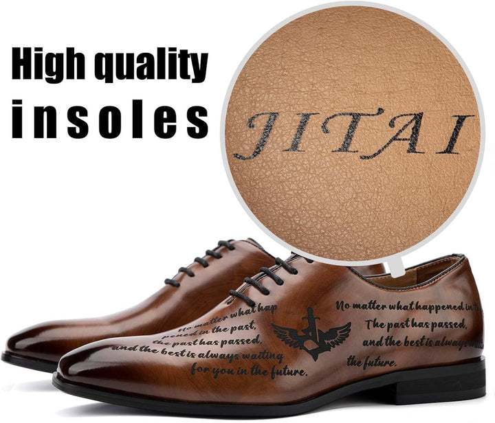 JITAI Mokassins Herren Elegante Schuhe Freizeit Loafer Herren Anzug Schuhe 45 EU Braun 04, 45 EU Bra
