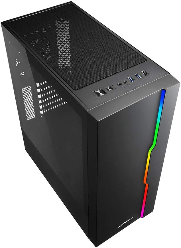 Sharkoon RGB Slider, PC Gehäuse schwarz, schwarz
