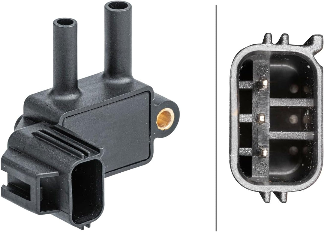 HELLA 6PP 009 409-601 Sensor, Abgasdruck - 3-polig - geschraubt