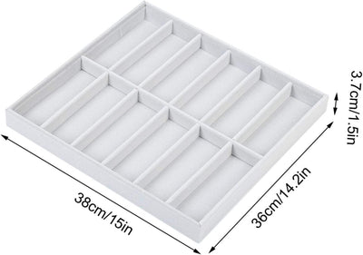 01 Sonnenbrillen Organizer, Brillen Organizer Box Brillenhalter Aufbewahrungsbox 12 Gitter Langlebig