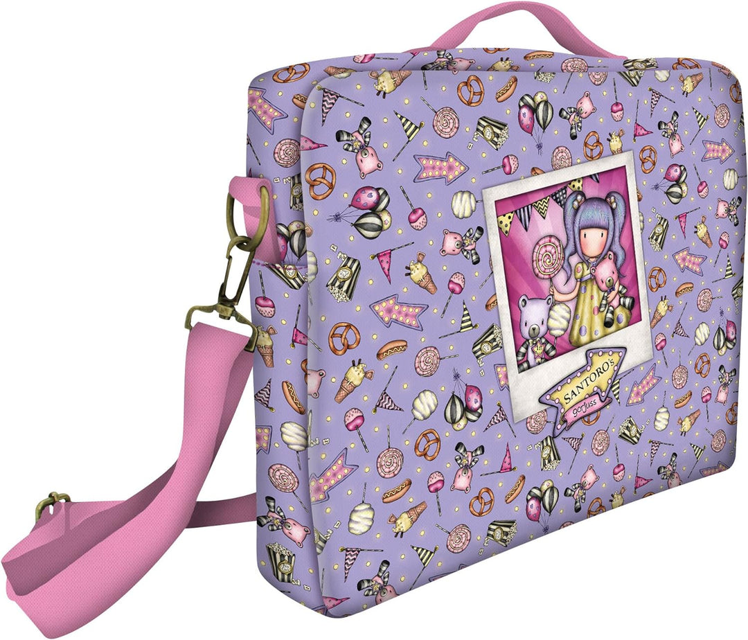 safta Unisex Kinder Laptoptasche Umhängetasche für Notebook 14,10 Zoll Gorjuss Fairground First Priz