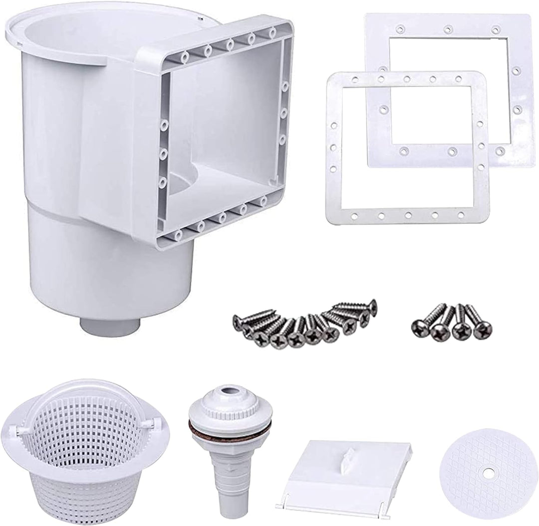 well2wellness Pool Skimmer Set S1 - Oberflächenskimmer Set für Schwimmbäder komplett inkl. Einlaufdü