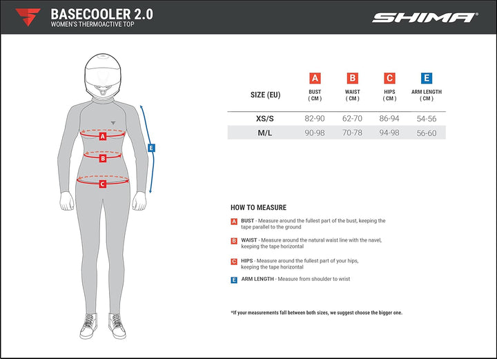 SHIMA BASECOOLER 2.0 - Thermoshirt für Damen mit COOLMAX-Fasern. Funktionsunterwäsche, Kühlend, Atmu