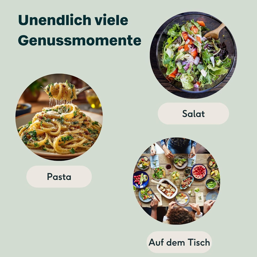 SILBERTHAL Pfeffer- & Salzmühle 4er Set – Mit aussenliegendem Einstellring - 6-Stufen-Mahlwerk, lang