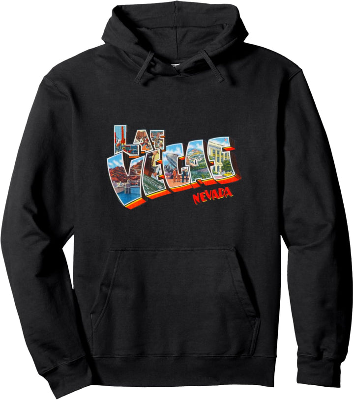 Las Vegas Nevada NV Vintage Retro Souvenir Pullover Hoodie