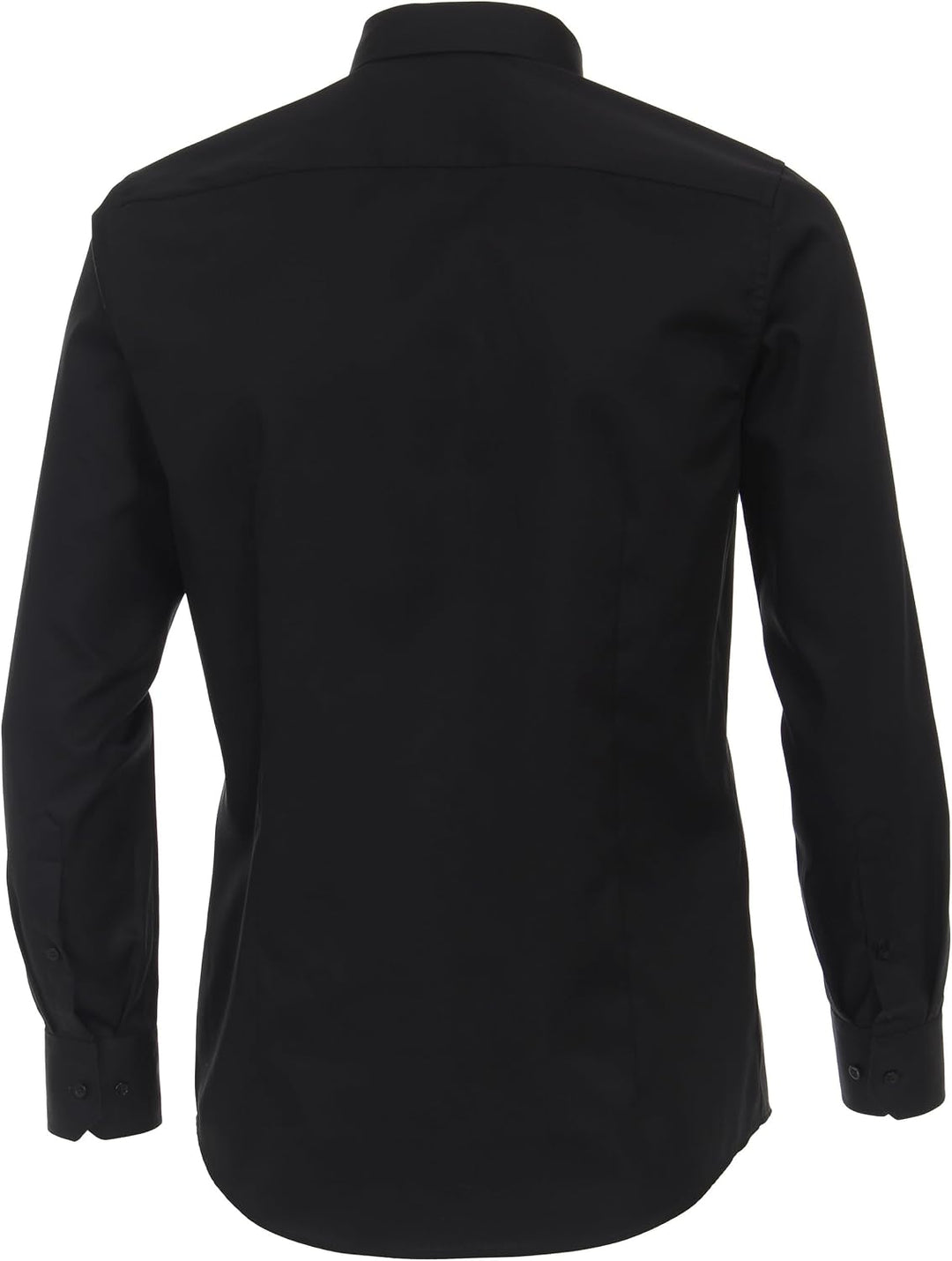 Venti Herren Twill Hemd unifarben extra Langer Arm 72cm Modern Fit 39 Extra Tall Schwarz, 39 Extra T