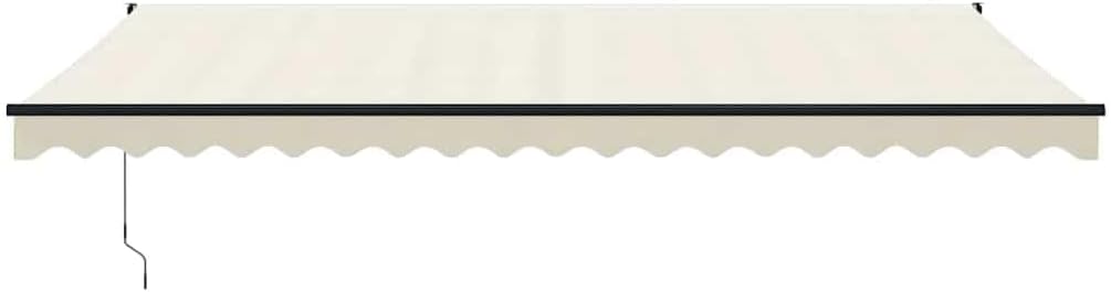 vidaXL Elektrische Markise mit Kurbel Creme 5x3 m Creme 5 x 3 m, Creme 5 x 3 m