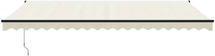 vidaXL Elektrische Markise mit Kurbel Creme 5x3 m Creme 5 x 3 m, Creme 5 x 3 m