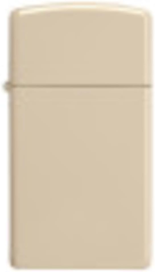 Zippo Feuerzeug, Slim Flat Sand, 1 x 3,5 x 5,5 cm 1 x 3,5 x 5,5 cm Schmaler Flacher Sand, 1 x 3,5 x