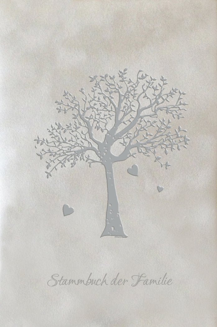 uralte baumfamilie familienbuch grau velours silberprägung familienbuch format a5