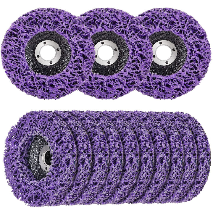 LAIWOO CSD Scheibe 115mm Schleifscheiben für Winkelschleifer, CSD-Scheibe Lila Reinigungsscheibe Set