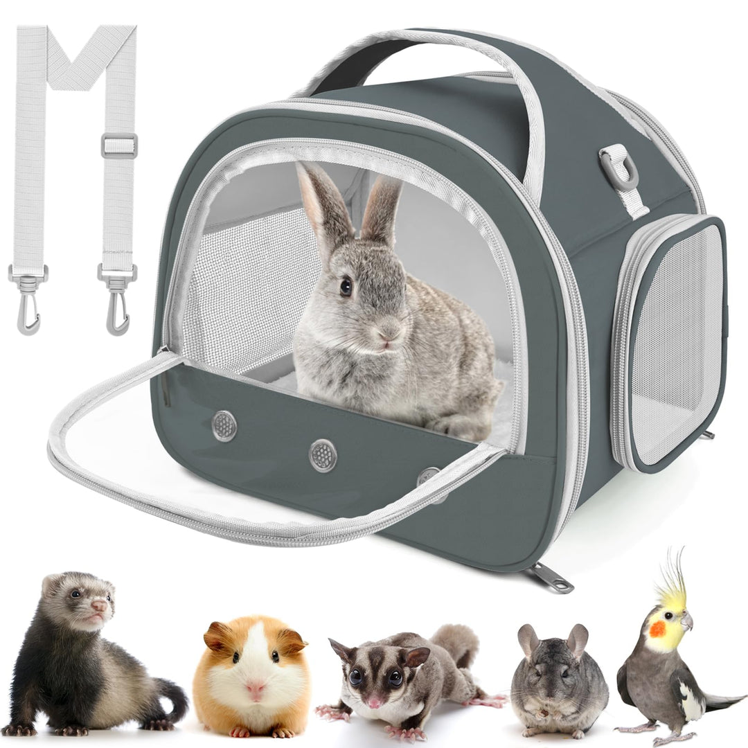 ERKOON Transportbox Katze Baby BabyKatzen transportboxen Kaninchen Kleintier Haustier-Tragetasche, M