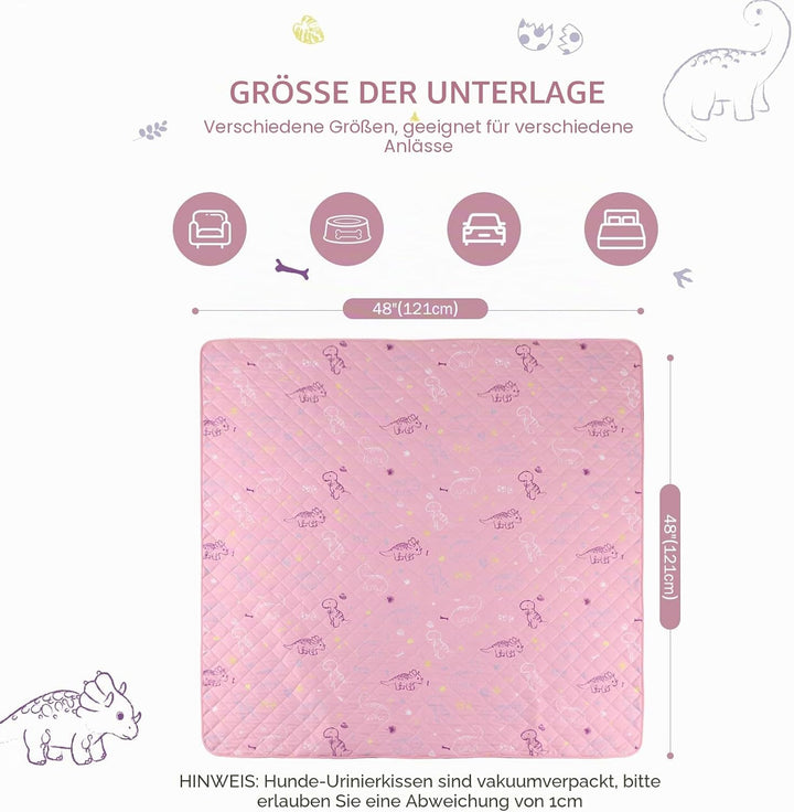 IEUUMLER 1 Stück Welpenunterlagen Waschbar für Hunde, Wiederverwendbar und Schnell Absorbierend PIPI